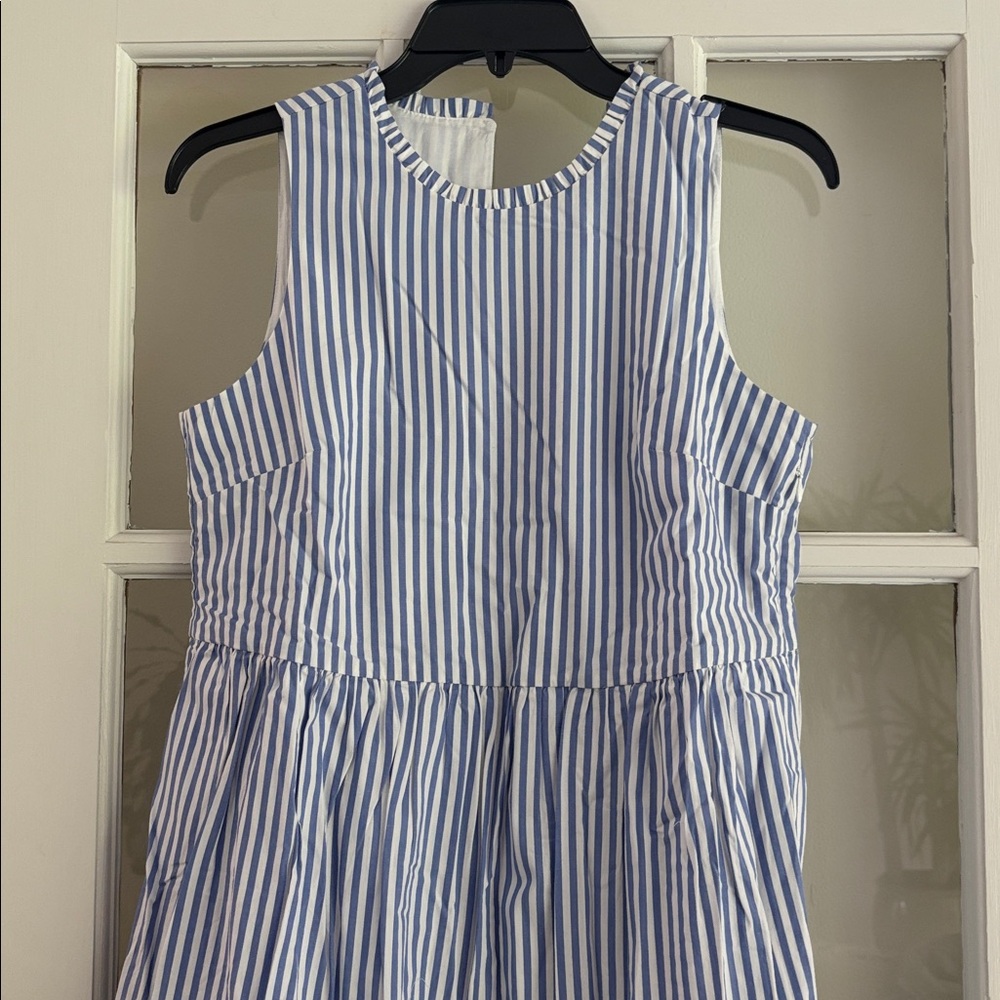 J..Crew Sleeveless tiered midi dress in cotton poplin Dress NWT